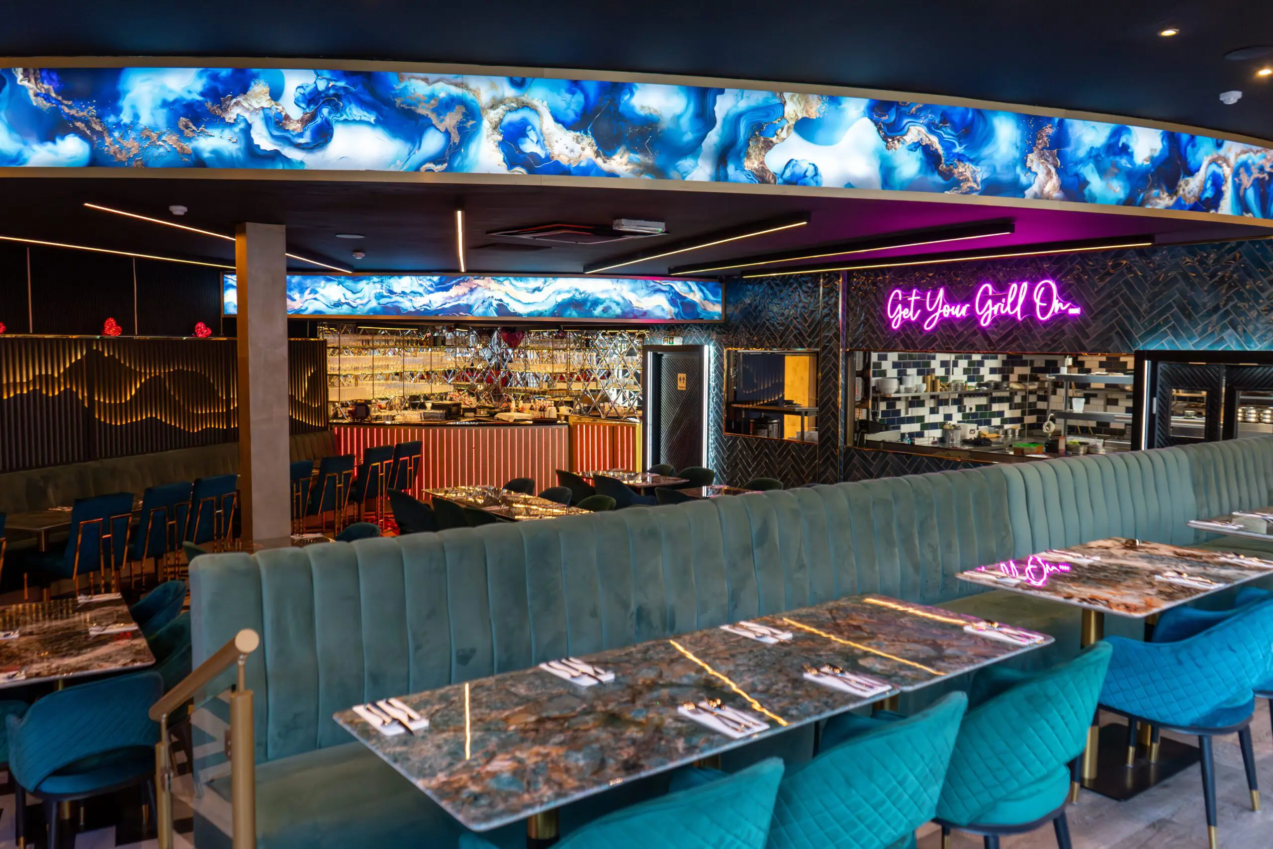 Kebabish Grill & Steak Edinburgh elegant restaurant ambiance